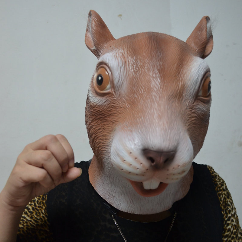 松鼠面具制作图片