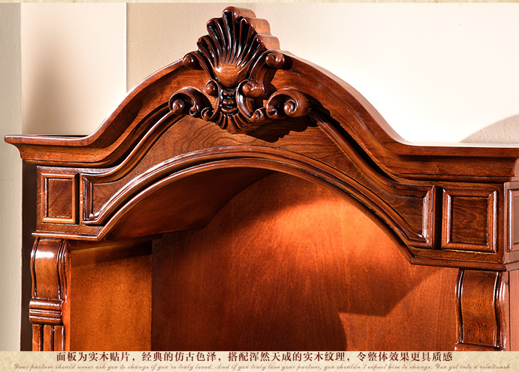 欧式实木佛龛立柜带门 观音财神祖宗牌位供台佛龛柜佛堂供桌神台