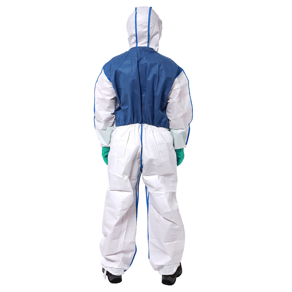 雷克兰amnc428e防护服 带帽连体衣轻型防护服