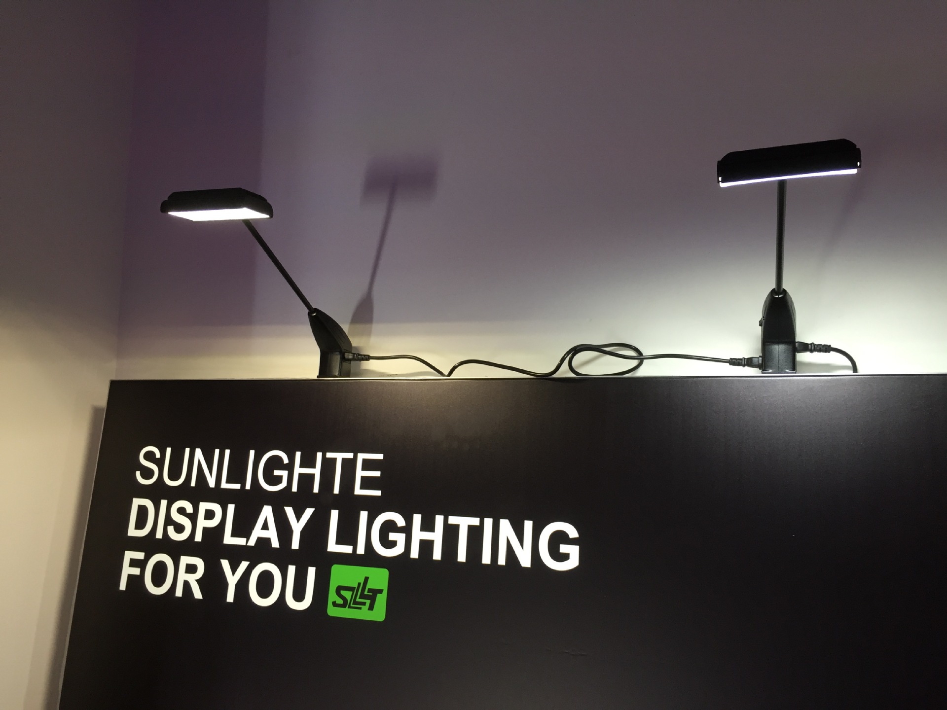 出口110v展览射灯 拉网展架led长杆灯具 夹子灯 特装标摊展示专用