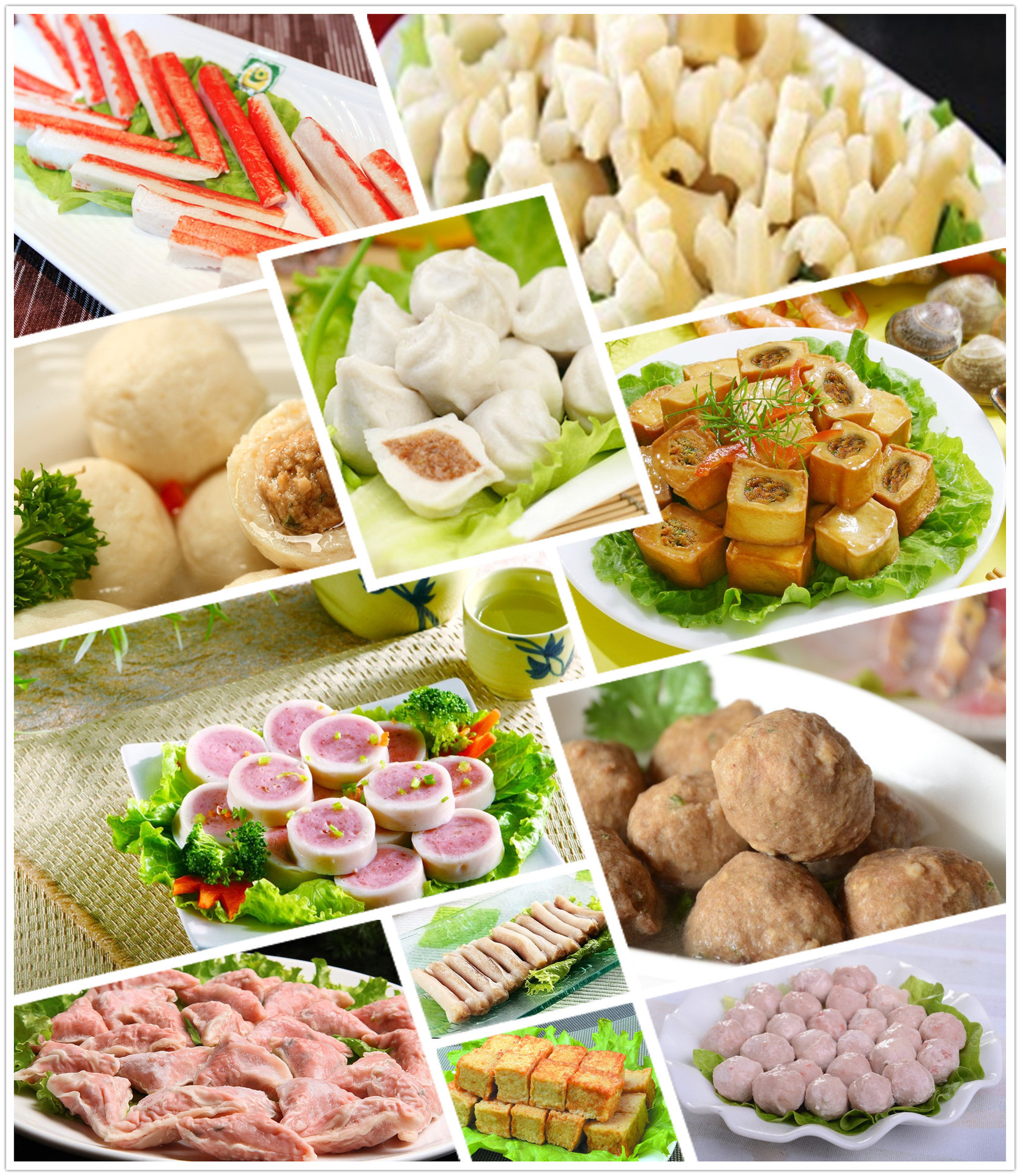 成都天度冷冻食品厂家直销批发鲜冻:鸡肉丸,鱼豆腐,蟹肉棒