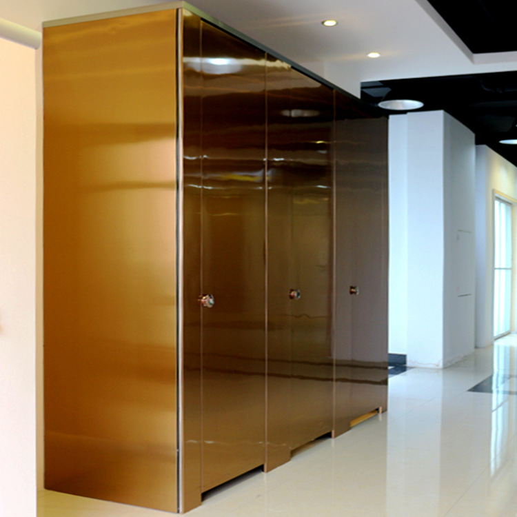 卫生间隔断墙 佛山隔断厂家不锈钢抗倍特蜂窝复合板表面镭射无指