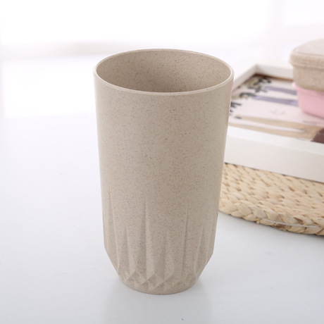 小麦秸秆杯子环保饮水杯漱口杯