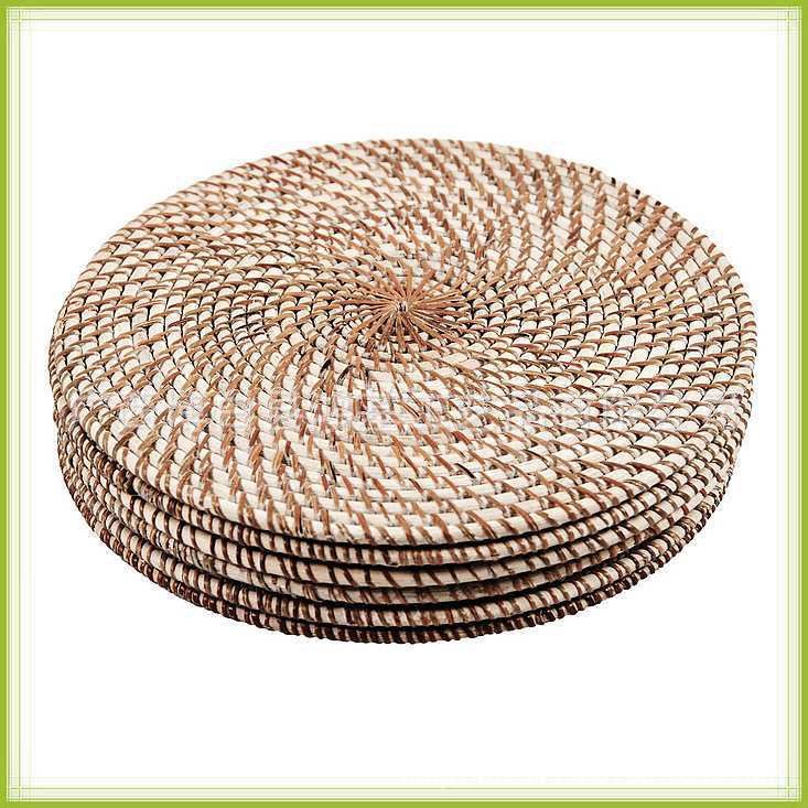 厂家供应 越南藤编餐垫 真藤编织餐垫 杯垫