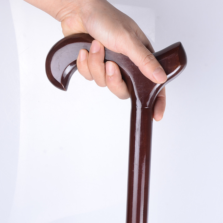 2101 欧式弯头实木手杖,无环 克力手杖 量大优惠 厂家直销