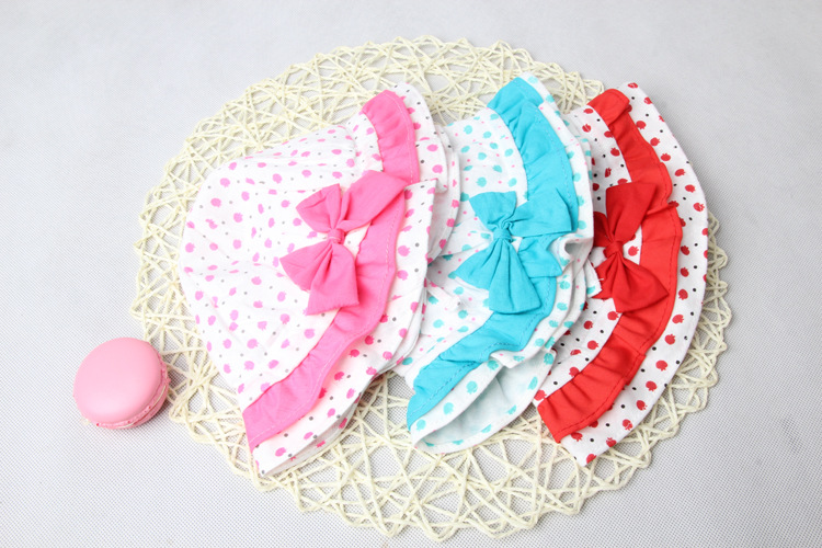 批发采购帽子-2016新款儿童帽子 可爱小苹果蝴