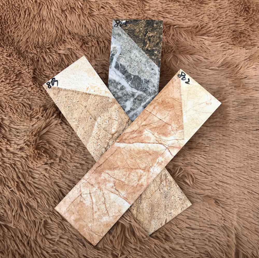 厂家信源 别墅3d喷墨外墙砖 9k超高清三角系喷墨墙砖批发80*280