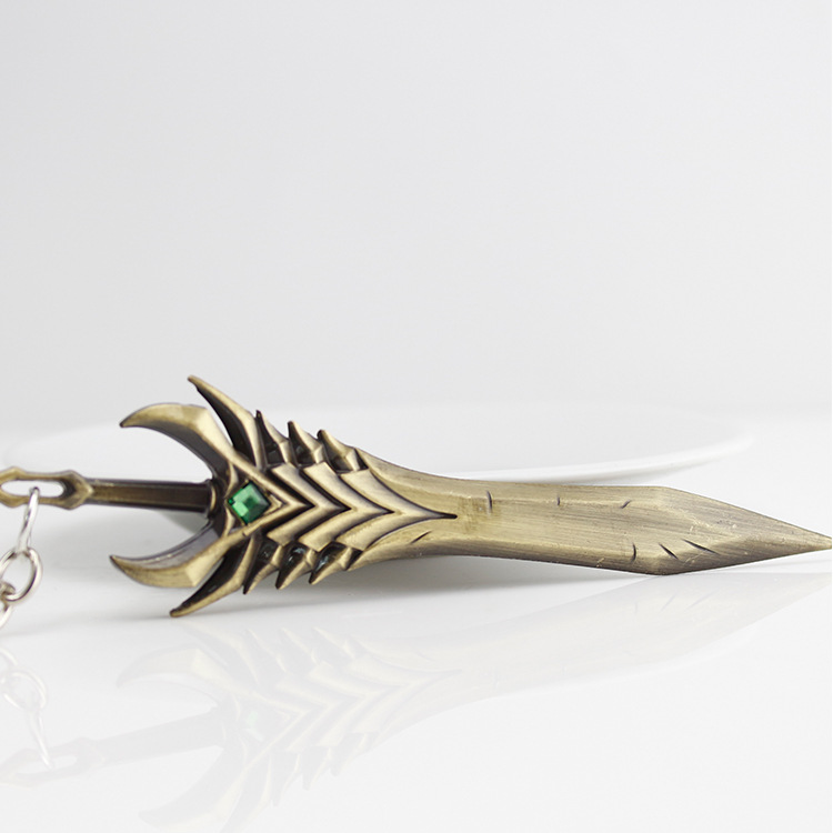 2020新款英雄联盟剑魔武器长剑锌合金钥匙扣游戏周边产品一件代发