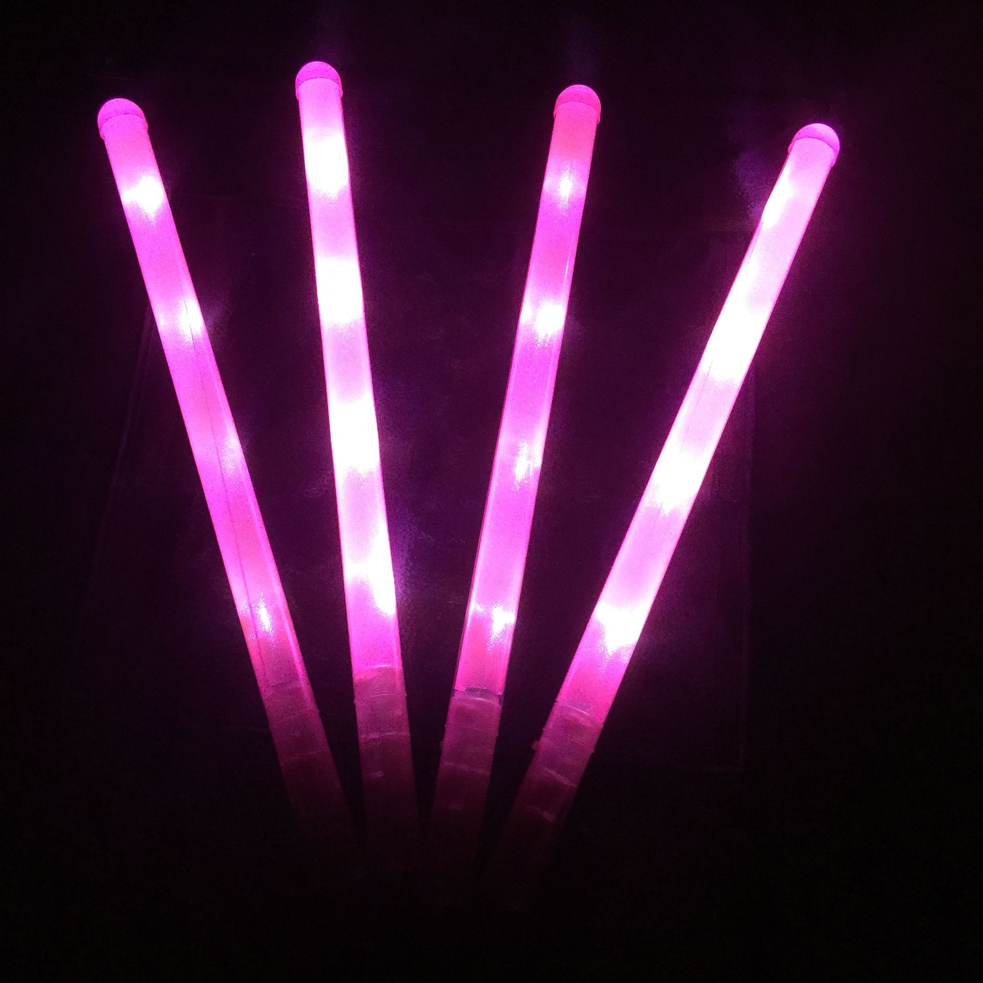 中号48cm闪光棒 演唱会七彩荧光棒 塑料led荧光棒演唱会用品批发