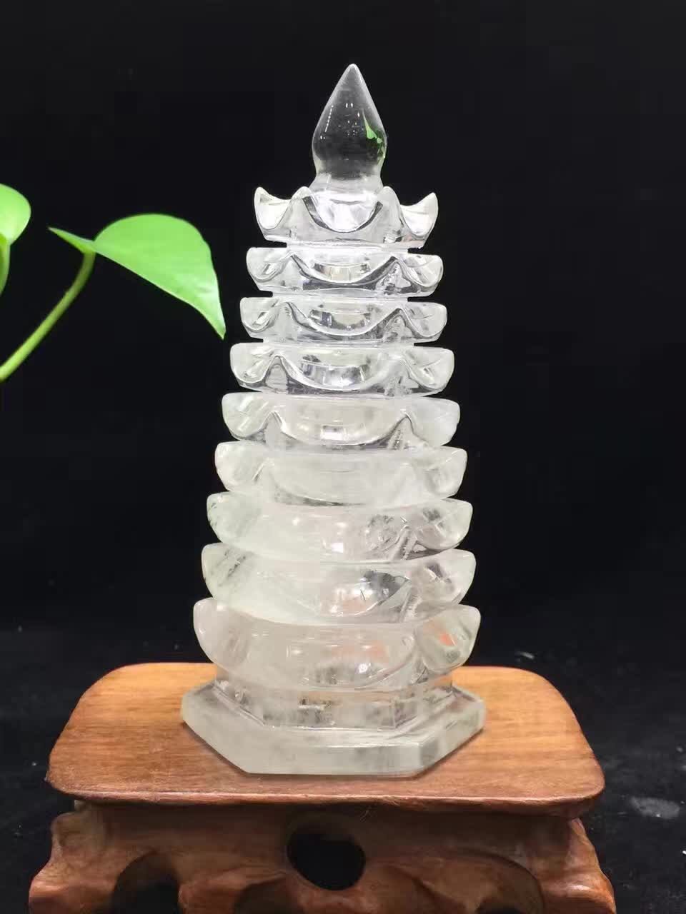 批发 天然白水晶文昌塔摆件 天然水晶摆件 家居风水摆饰 东海