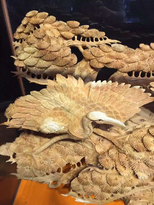 崖柏根雕 崖柏根雕摆件 崖柏摆件 崖柏陈化花鸟摆件 崖柏陈化根雕