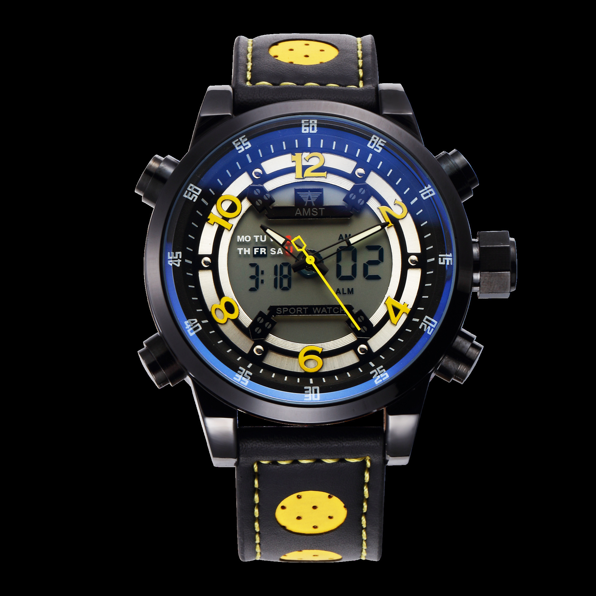 艾美时特男士防水手表登山创意电子表个性潮流amst品牌多功能手表