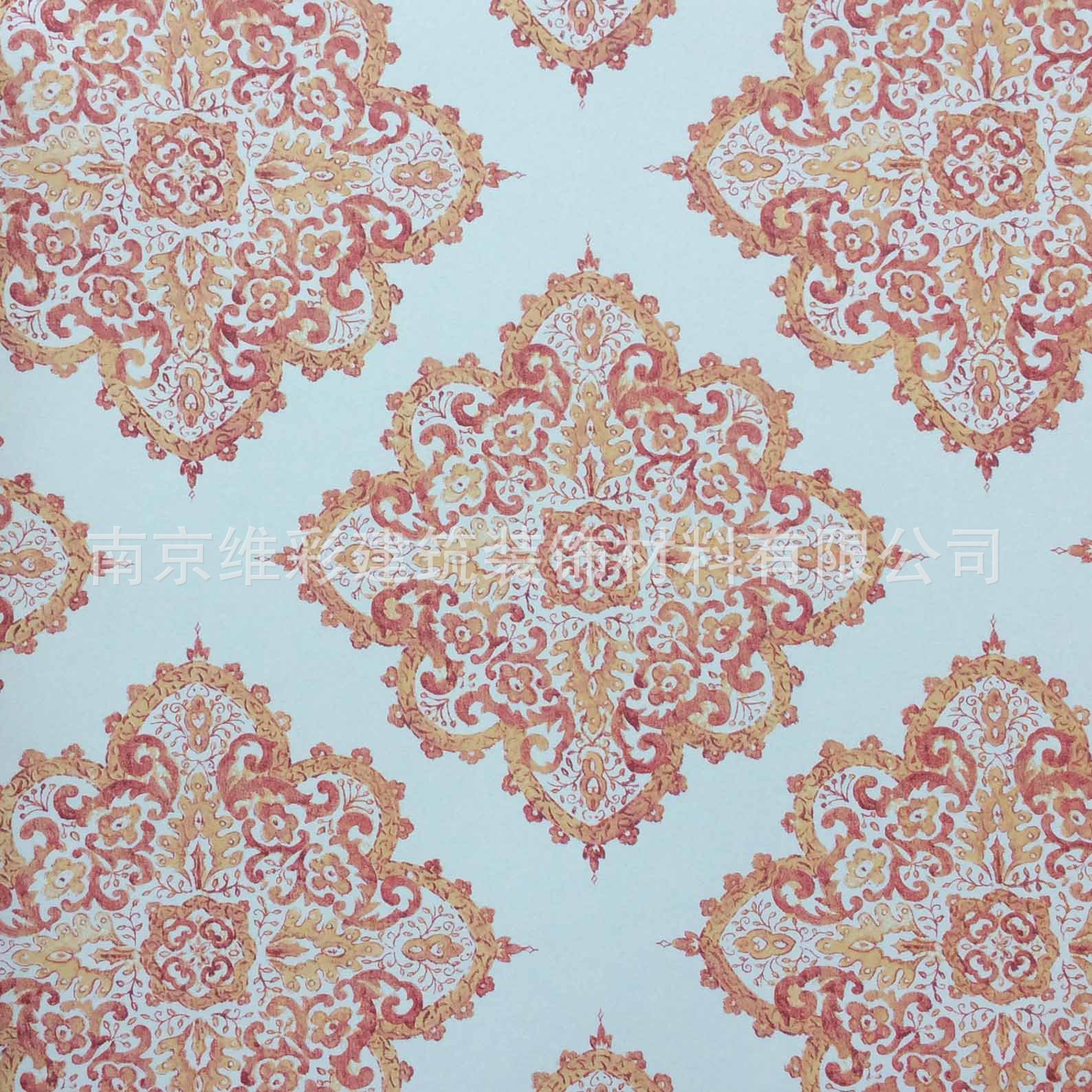 批发国产博艺品牌东南亚风格墙纸壁纸泰姬风情 indo chic