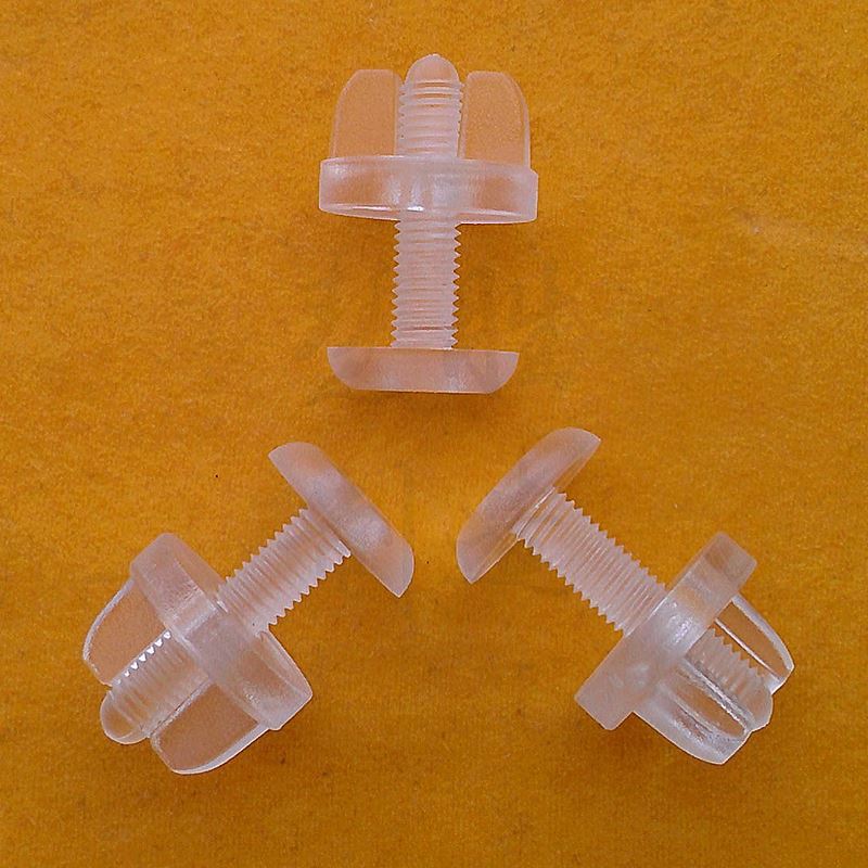 厂家供应尼龙塑料pc手拧蝶形螺母螺钉扣,透明塑胶螺丝钉文具扣