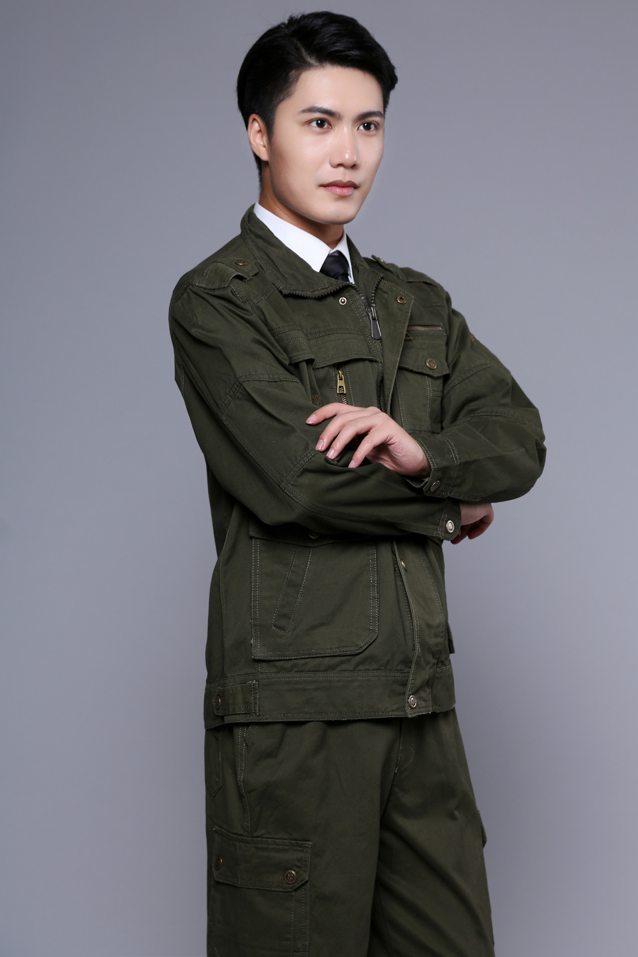 春秋军迷迷彩服特种兵作训服101空降师户外夹克套装男军迷套.