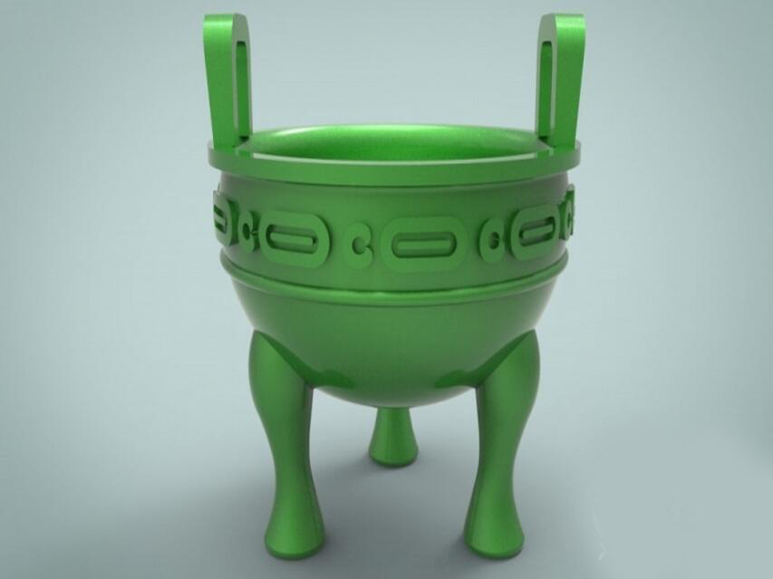 东莞3d打印 青铜器 企业文化礼品 毛公鼎 家居办公摆件