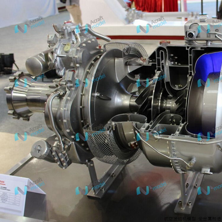 艾克莱模型h 涡轴-16发动机高仿真模型 发动机解剖演示