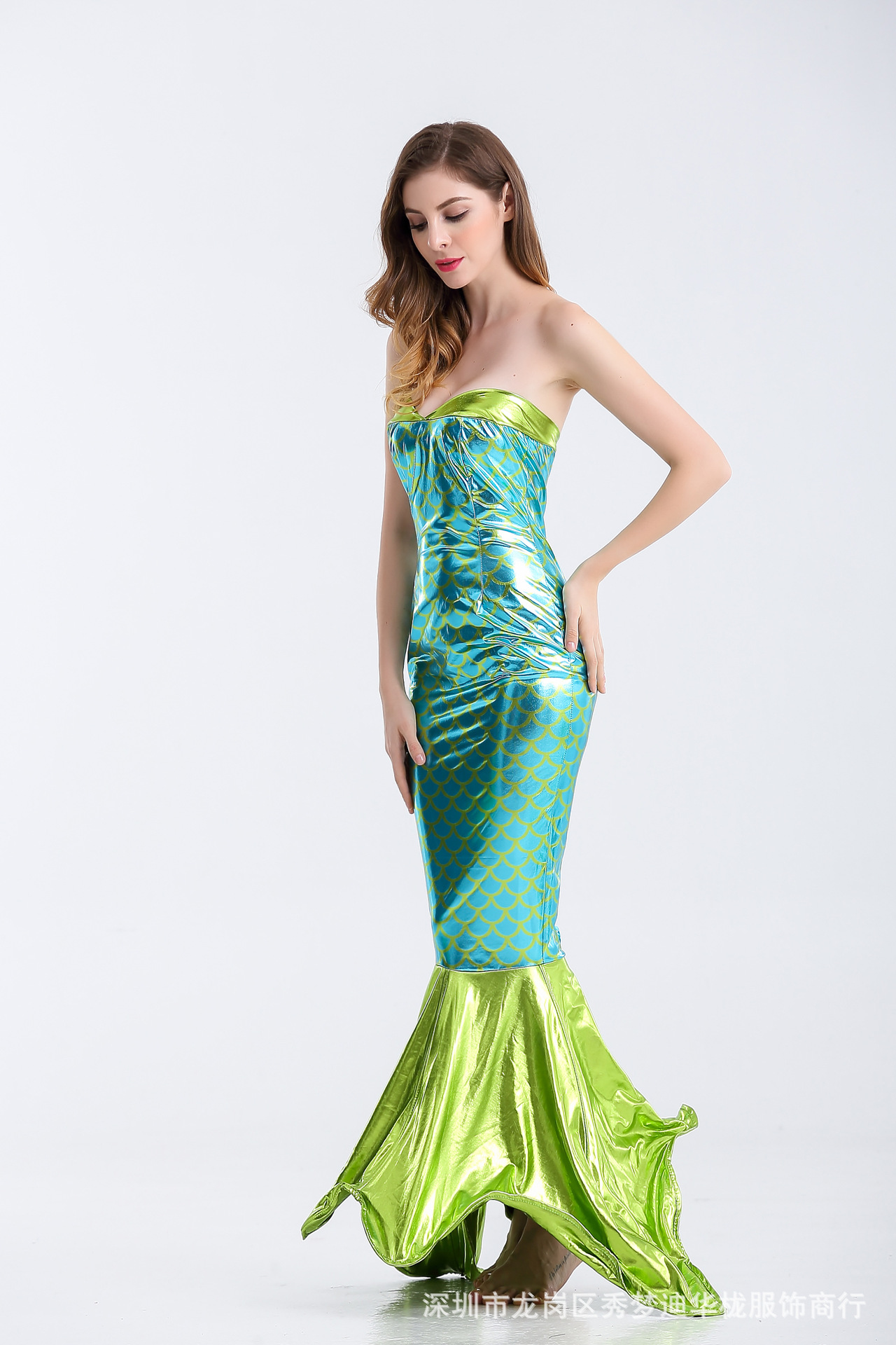 新款万圣节服装女成人美人鱼服装人鱼小姐公主酒吧走秀演出服装
