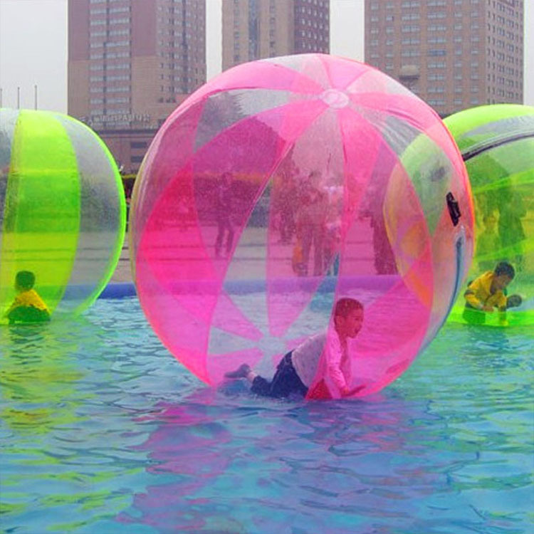 批发定做pvc透明步行球 透明水上球 水上步行球 公园娱乐项目