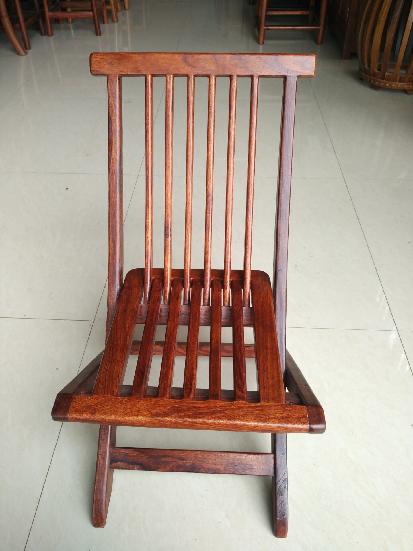 红木家具批发 非洲花梨木户外休闲椅子 仿古创意实木折叠椅 j14