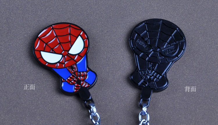 q version avengers arachnoid metal key chain bag hanging cartoon