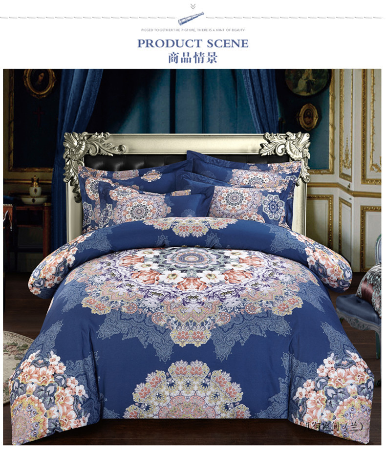 爆款全棉加厚超柔磨毛床单四件套床上用品厂