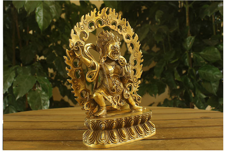 雄腾工艺 七寸铜金刚手像 密宗佛像批发 臧佛批发订做