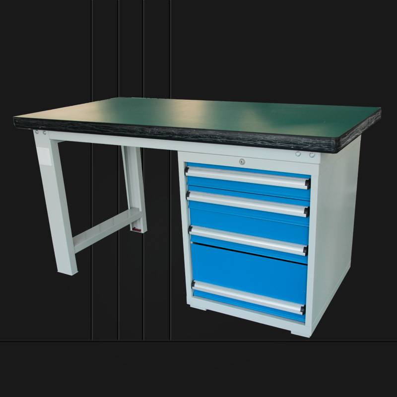重型防静电工作台 操作台 带工具柜抽屉式工作桌子铣床钳工维修台