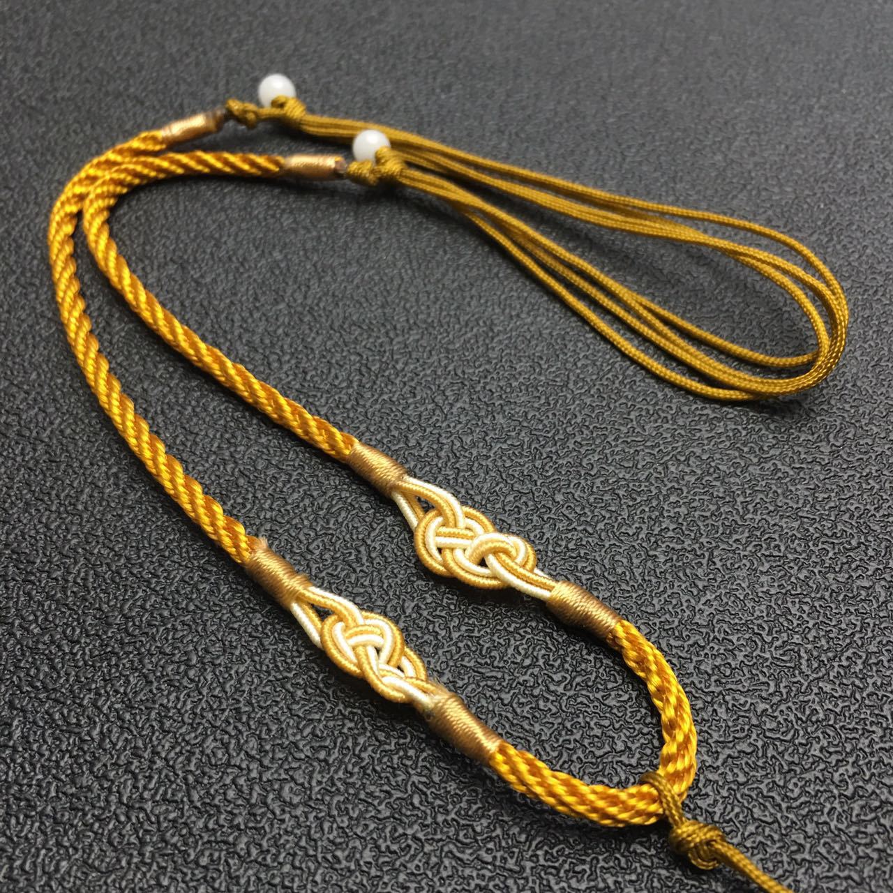 玉石玉器翡翠配绳金钱结项链玉绳厂家吊坠挂绳大量批发
