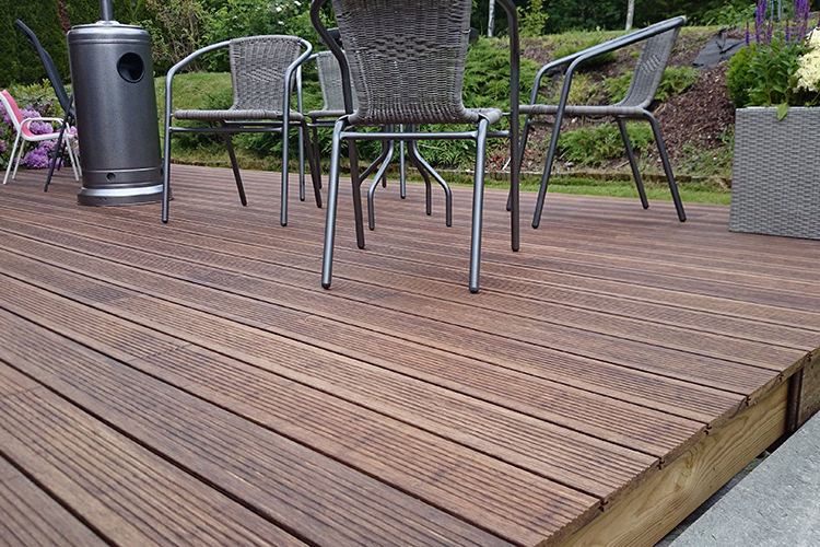 普通细波纹18mm户外重竹地板超强防水防腐耐磨室外地板出口.