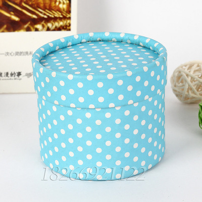 欧式创意糖果喜糖盒 纸筒饰品盒 圆形纸盒子包装定制 戒指礼品盒