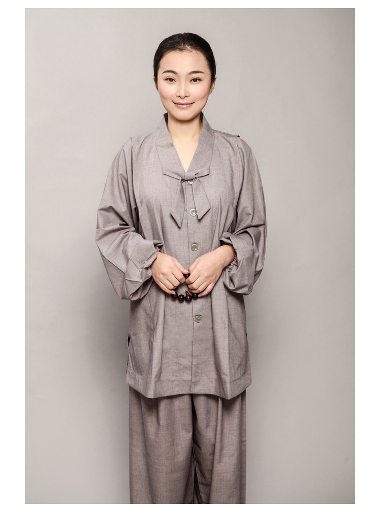 居士服义工服禅修透气性好 防静电 抗熔孔性强 春夏秋佛教