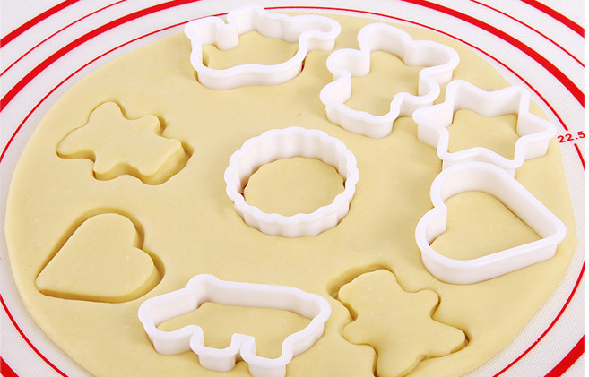 烘培模具饼干模6件套卡通蝴蝶面模具曲奇饼干diy饼干压花切模