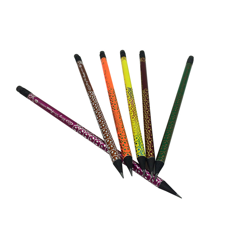 厂家批发 定制hb书写印字带橡皮黒木黑芯铅笔印加印logo