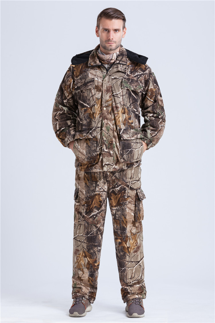 厂家直销 冬季户外加绒防水仿生迷彩服大树-迷彩服,军迷服,作训服