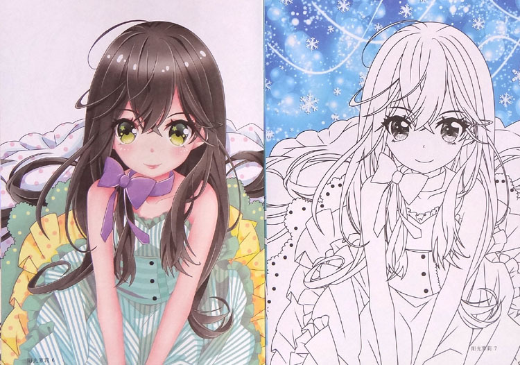 小公主涂色换装书幼儿童女孩绘画填色本宝宝画画书3-4-5-6岁批发