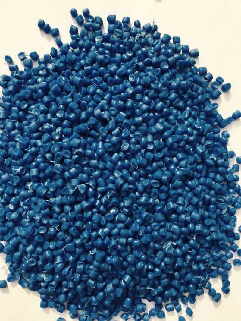 供应蓝色65度环保pvc粒子食品级pvc颗粒粒子聚氯乙烯pvc再生塑料