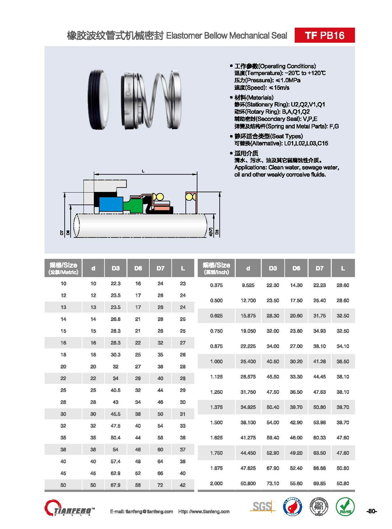 供应水泵机械密封/轴封配件台湾川源中国上海川源水泵浙江嘉兴