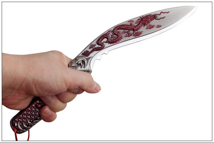 穿越火线手办周边 屠龙尼泊尔合金武器模型玩具 大号33cm未开刃