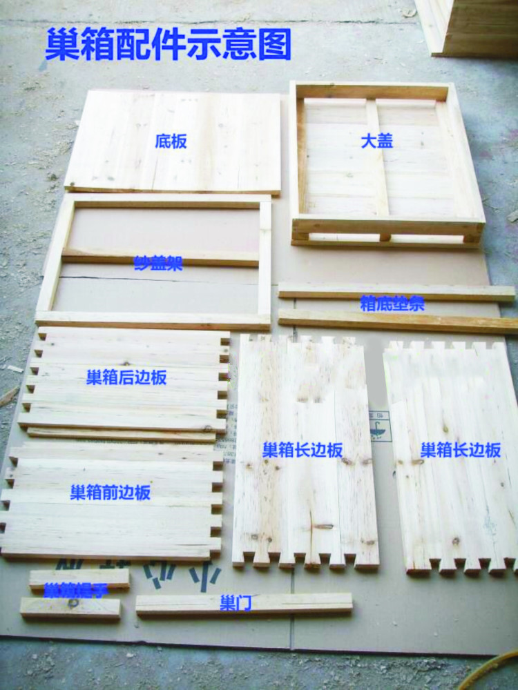 包邮中蜂蜂箱低箱中蜂十框标准蜂箱意蜂蜂箱巢础巢框巢蜜盒批发