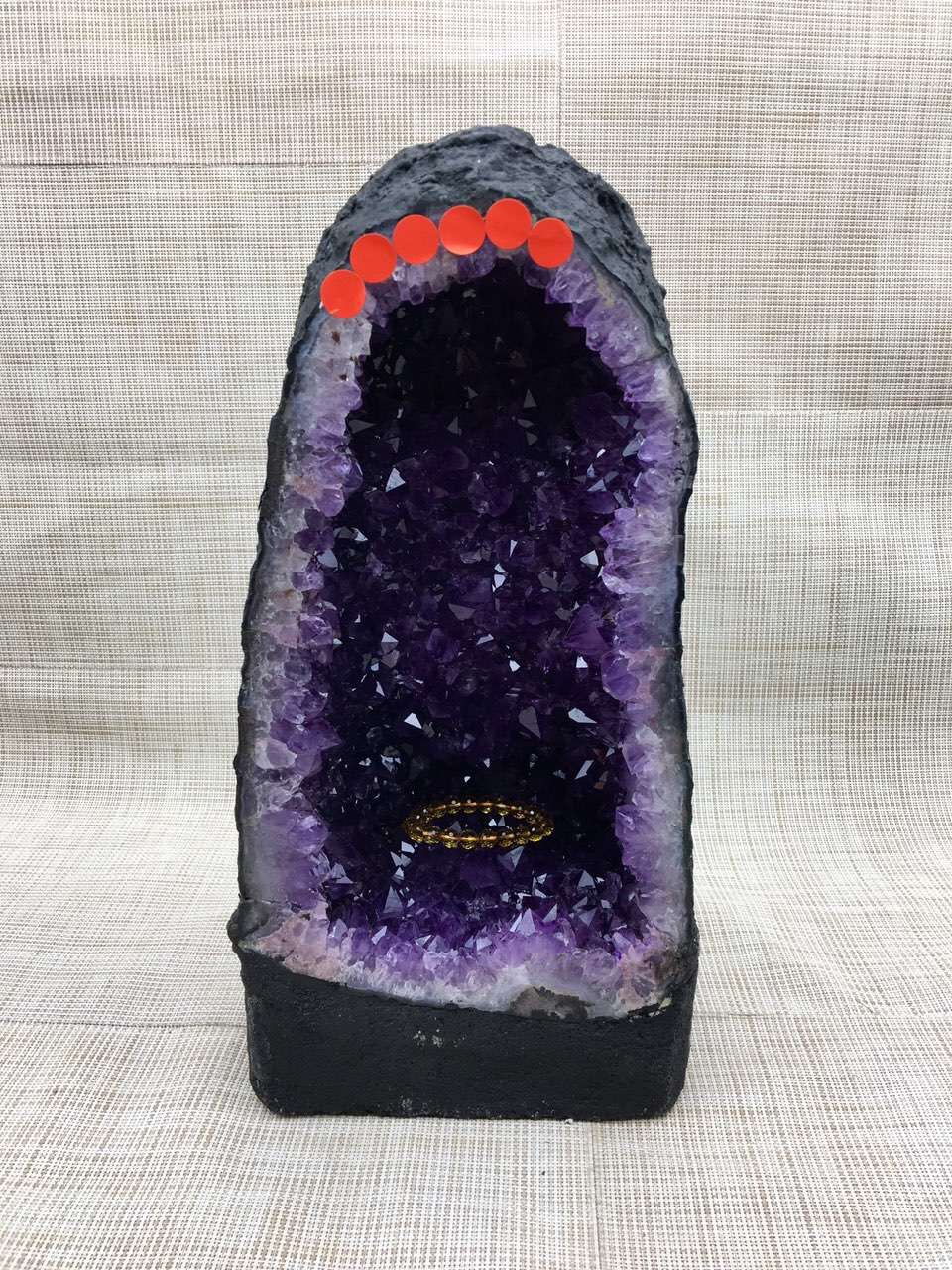 巴西水晶洞天然水晶紫晶洞摆件 紫晶洞聚宝盆摆件家居