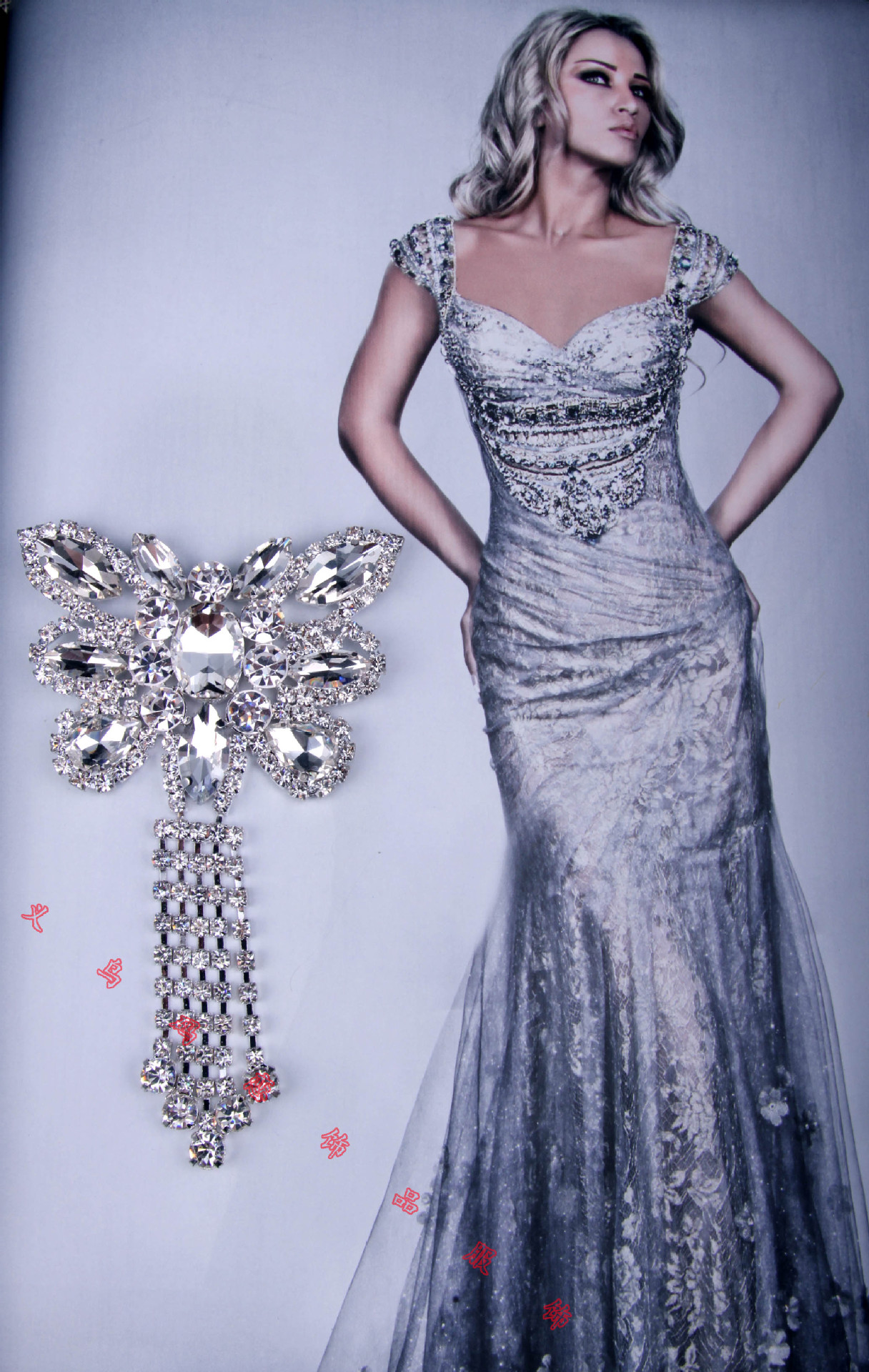 流苏diy帽子服装水晶礼服婚纱鞋子裙装服装头饰头巾一件代发