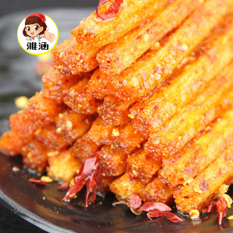 雅涵 花心棒辣条 麻辣熟食零食批发 1*120g*100袋 1件代发