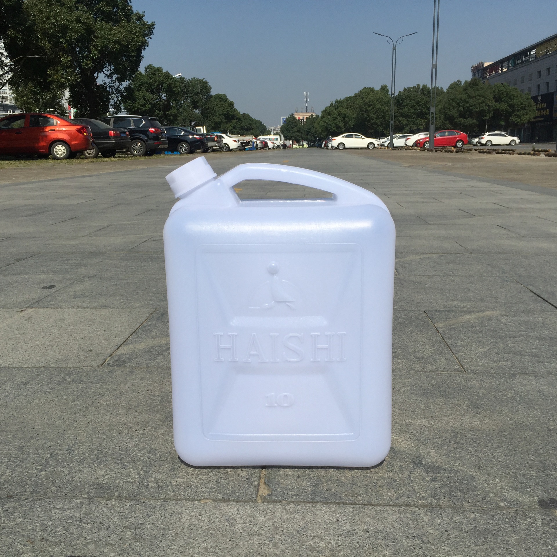 厂家批发10l单口塑料壶 白色pe塑料油壶