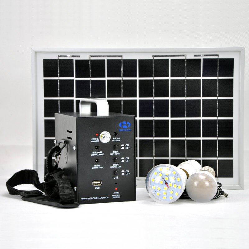 太阳能灯 供应10w小型家用太阳能发电系统 便携式手机野营太阳能充电