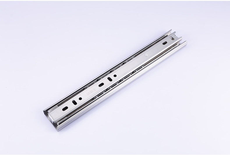 不锈钢导轨 抽屉滑轨不锈钢 不锈钢轨 三节轨滚珠抽屉轨道厂家