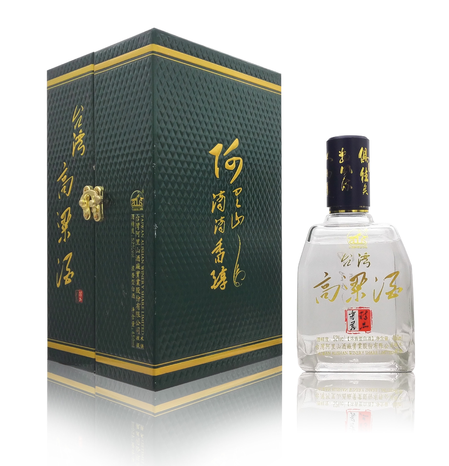 阿里山台湾高粱酒浓香型白酒52度450ml窖藏精品a30