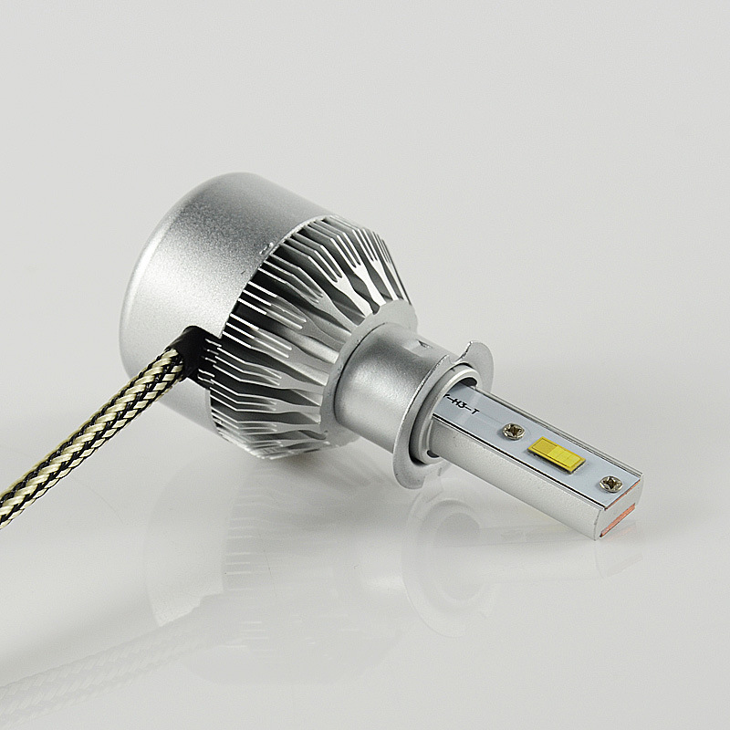 热销爆款 led汽车头灯 h3头灯两面360发光 高亮集中 进口倒装灯珠