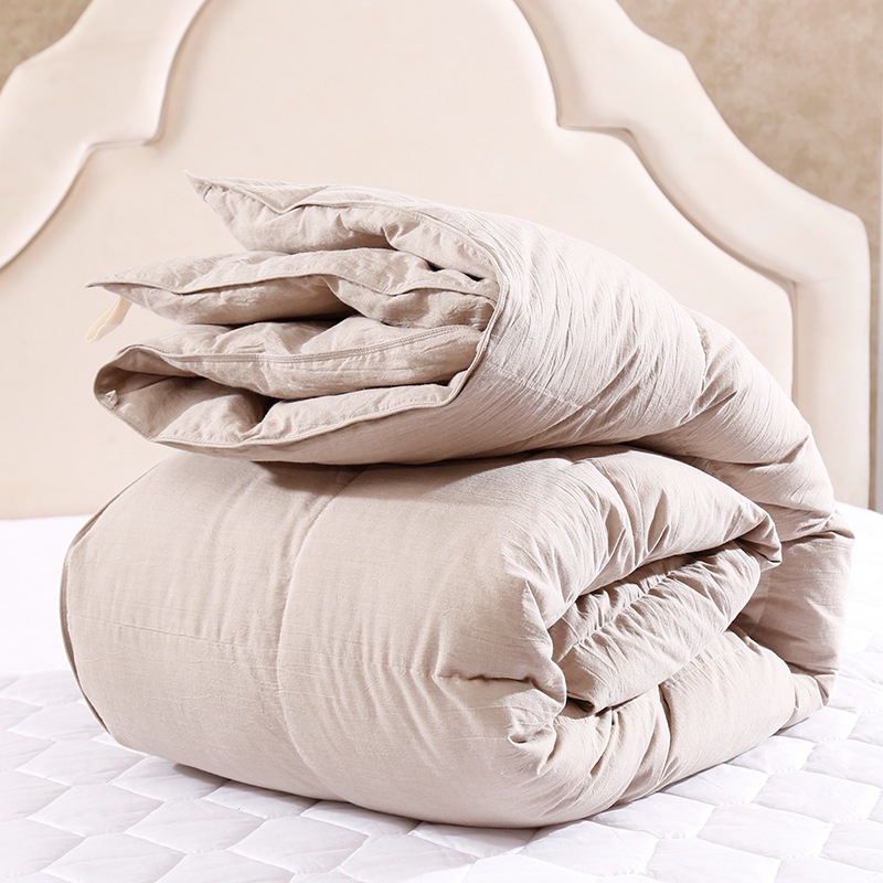 100%全棉水洗棉羽绒被90白鸭绒被子秋冬被芯羽毛被批发一件代发