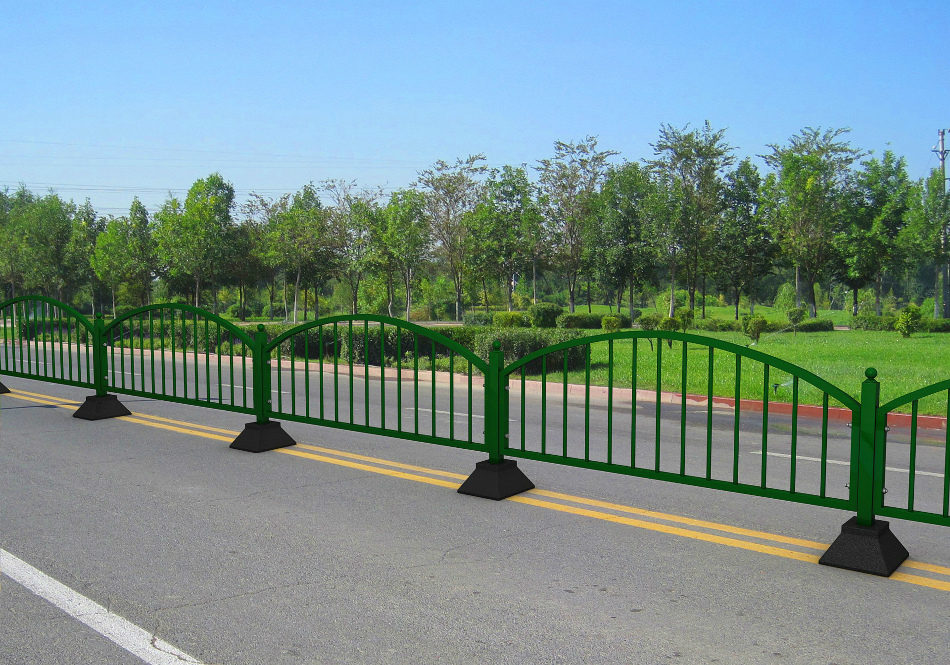 道路花式护栏阻隔栏 马路护栏人行道隔离栏 交通设施防撞护栏定制